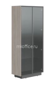 Шкаф высокий широкий фасады стекло СФ-574304 900х430х2100