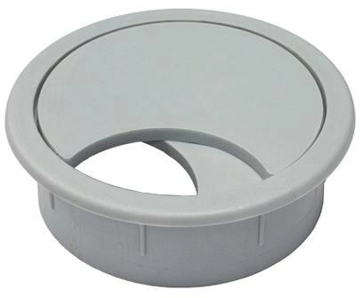 Заглушка кабель-канала, пластик серый