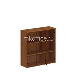 Шкаф комбинированный средний (стекло + стекло узкий) Престиж Исп.19 133x46x136