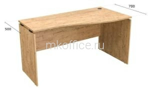 Стол криволинейный Континент-Про BLACK СК140(70)R 1400х700/500х750 Стол криволинейный Континент-Про BLACK СК140(70)R 1400х700/500х750