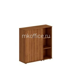 Шкаф комбинированный средний (закрытый + стеллаж узкий) Престиж Исп.17 133x46x136 Шкаф комбинированный средний (закрытый + стеллаж узкий) Престиж Исп.17 133x46x136