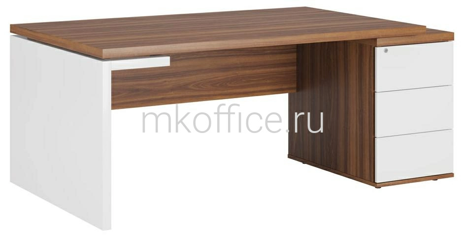 Стол рабочий на опорной тумбе правый ZIO285113 1820x1000x740