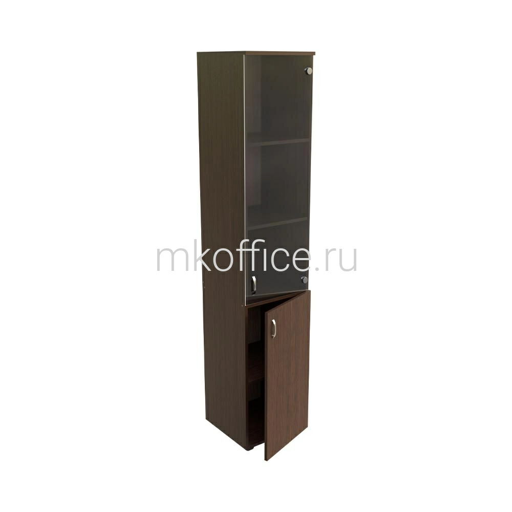 Шкаф узкий с прозр. стеклом  Континент ЛФ219  400х406х2000