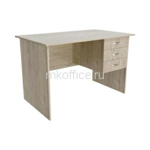 Стол письменный с тремя ящиками Континент дуб кронберг СФ225 1200х704х750