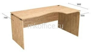 Стол криволинейный Континент-Про BLACK СК140R 1400х900х750 Стол криволинейный Континент-Про BLACK СК140R 1400х900х750