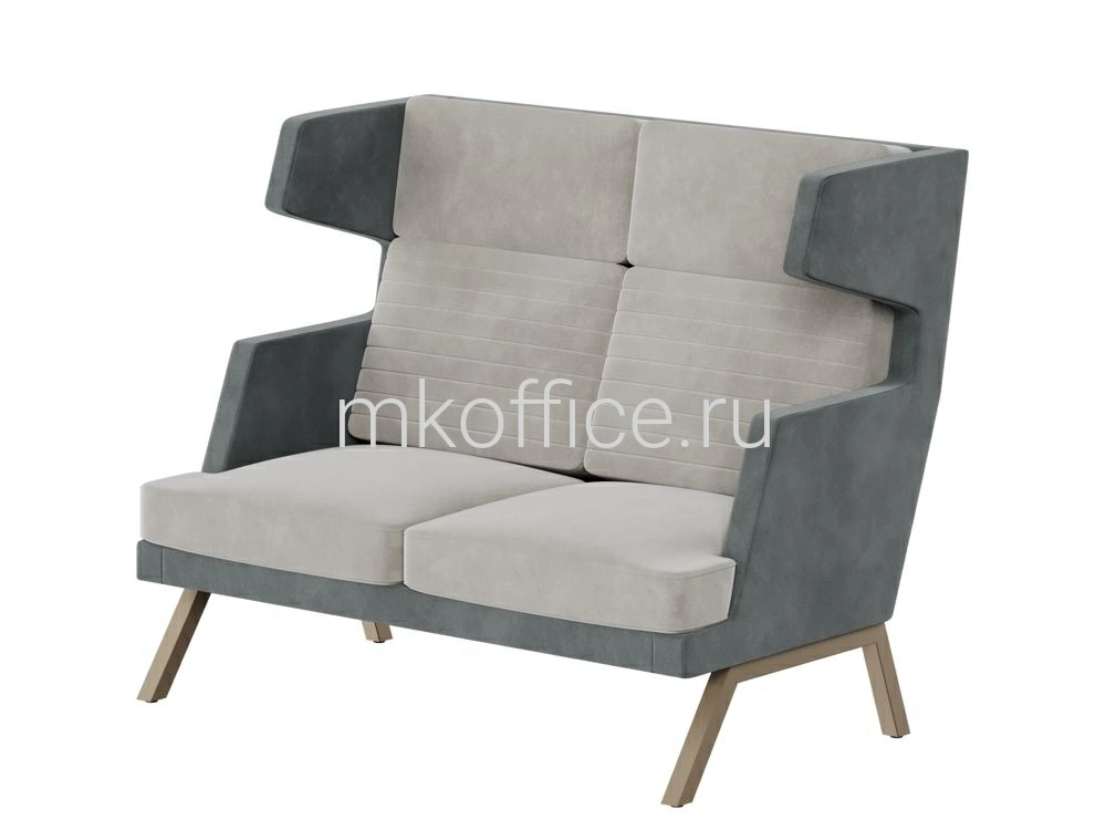 ALDO Диван двухместный высокий ALD-02 1430х960х1180. Ассортимент МК Офис