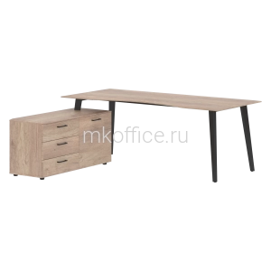 Стол руководителя Jay на опорной тумбе (левый) JCT 2018 (L) 2000х1800х750