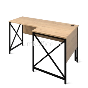 ЛОФТ-4 Стол рабочий эргономичный правый 1350х900-600х750 ЛОФТ-4 Стол рабочий эргономичный правый 1350х900-600х750