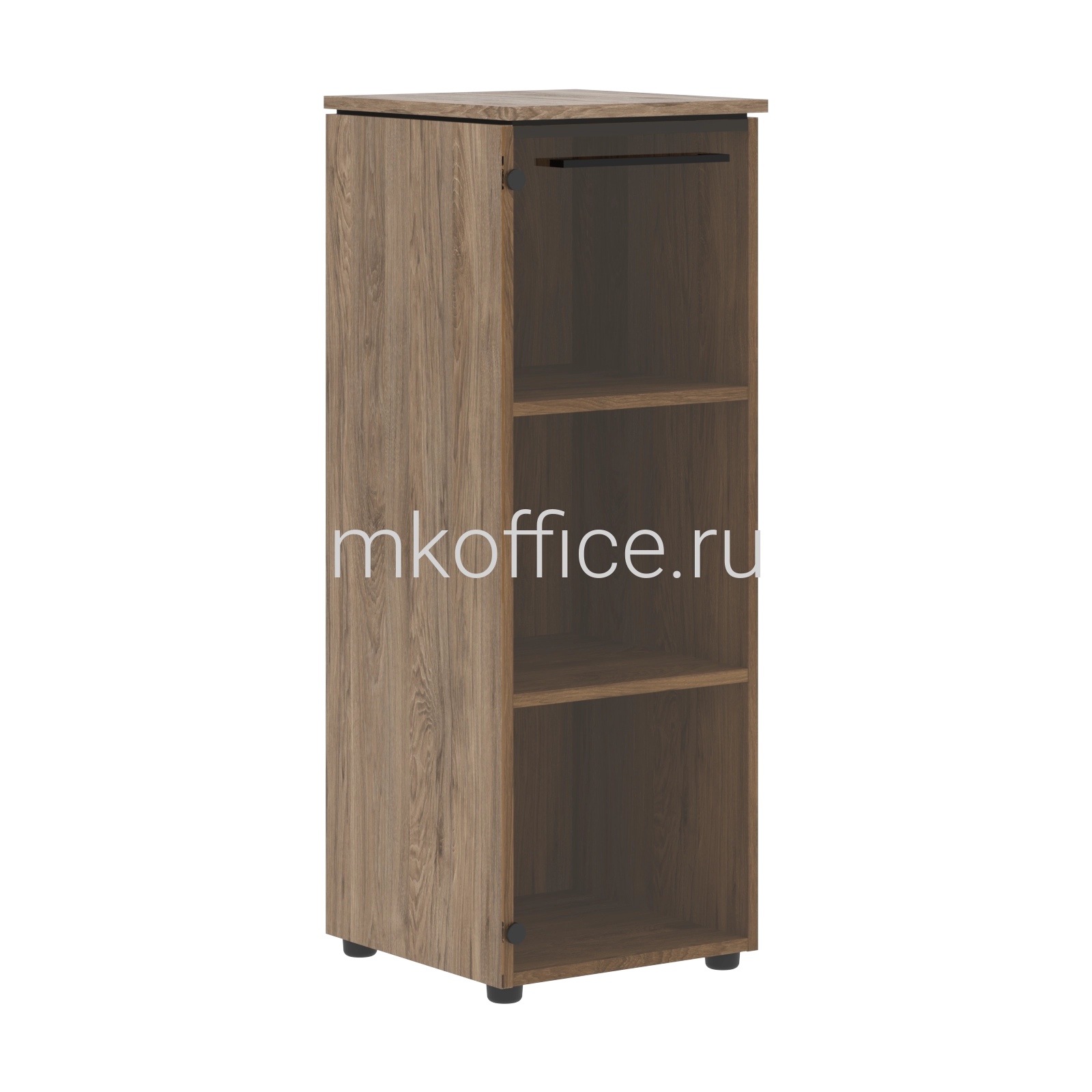 Шкаф колонка со стеклянной дверью ENIO MMC 42.2 429х423х1188. Ассортимент МК Офис