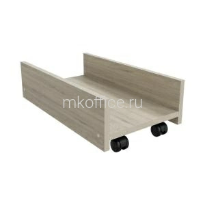 Подставка под системный блок на колесах Континент  дуб кронберг ПФ009 250х500х150