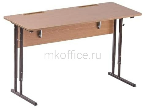 Стол ученический 2-местный регулируемый Стандарт (растомат) (рост 3-5, 5-7, 3-7). Ассортимент МК Офис