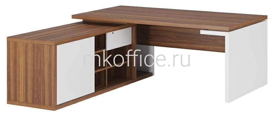 Стол рабочий на опорной креденции левый ZIO285104 1800x2080x740
