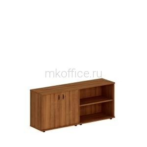 Шкаф комбинированный низкий (закрытый + стеллаж) Престиж Исп.07 175x46x75