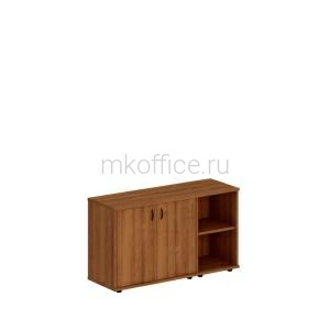 Шкаф комбинированный низкий (закрытый + стеллаж узкий) Престиж Исп.05 133x46x75