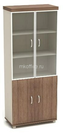 Шкаф высокий (стекло в алюм. рамке) К86 854х445х2105 Шкаф высокий (стекло в алюм. рамке) К86 854х445х2105
