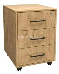 Тумба мобильная Континент-Про BLACK ТМ48 400х480х570 Тумба мобильная Континент-Про BLACK ТМ48 400х480х570