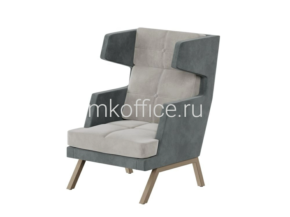 ALDO Кресло высокое с декором из пуговиц ALDB-01 790х960х1180. Ассортимент МК Офис