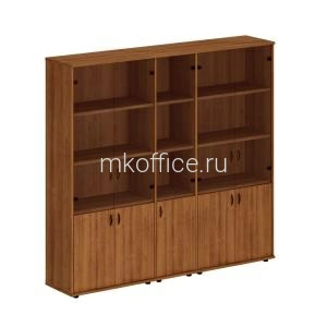 Шкаф комбинированный высокий (стекло + стекло узкий + стекло) Престиж Исп.57 220x46x203 Шкаф комбинированный высокий (стекло + стекло узкий + стекло) Престиж Исп.57 220x46x203