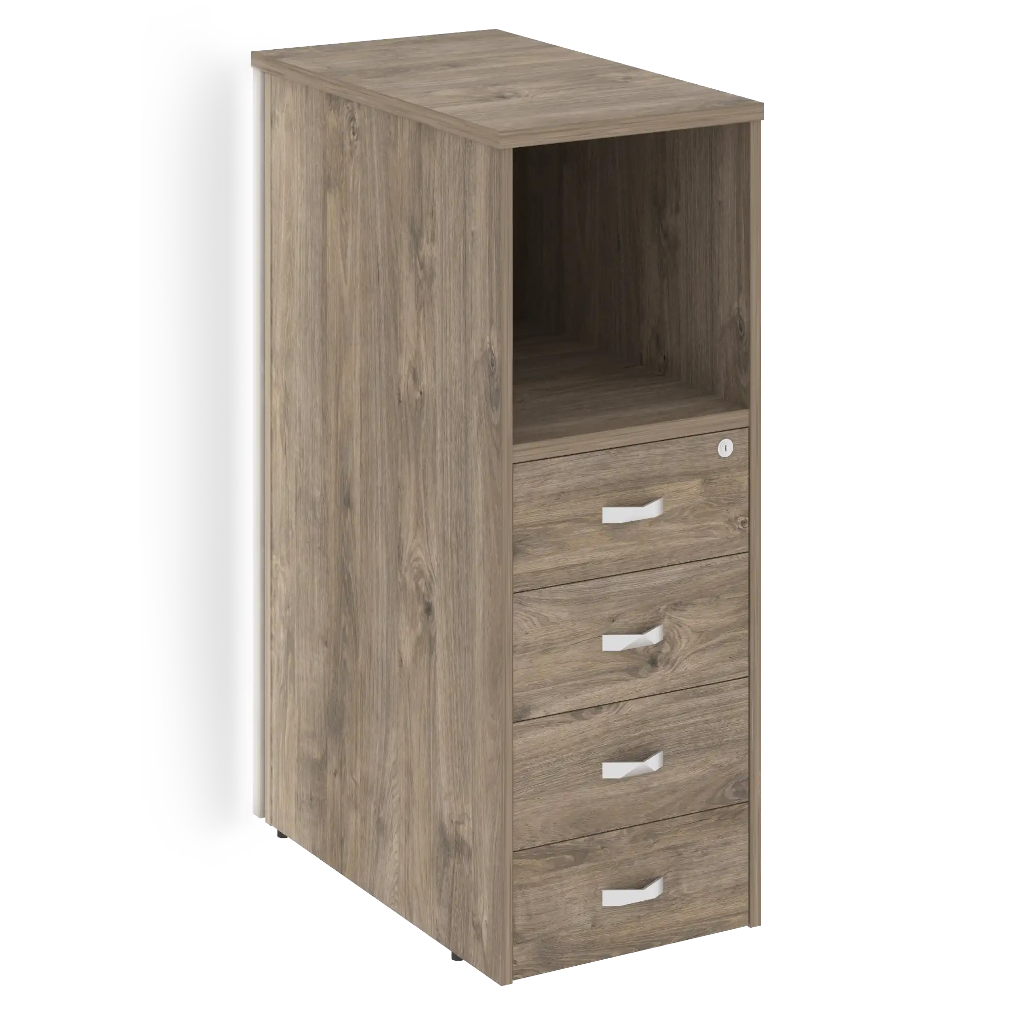 Тумба с подсветкой 4 ящика завершающая, левая О.R-TV-4.S(L) 436x767x1185