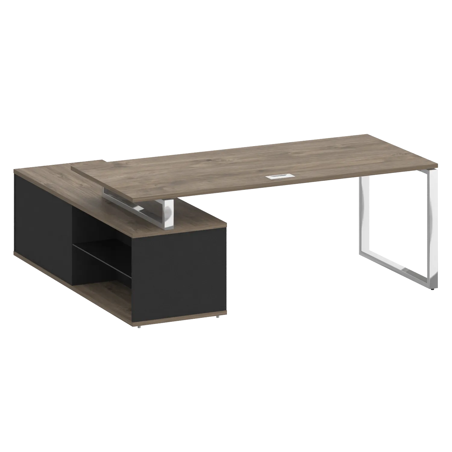 Стол руководителя с опорной греденцией , правый Shift SK.SRG-200 (R) 2000*1800*753