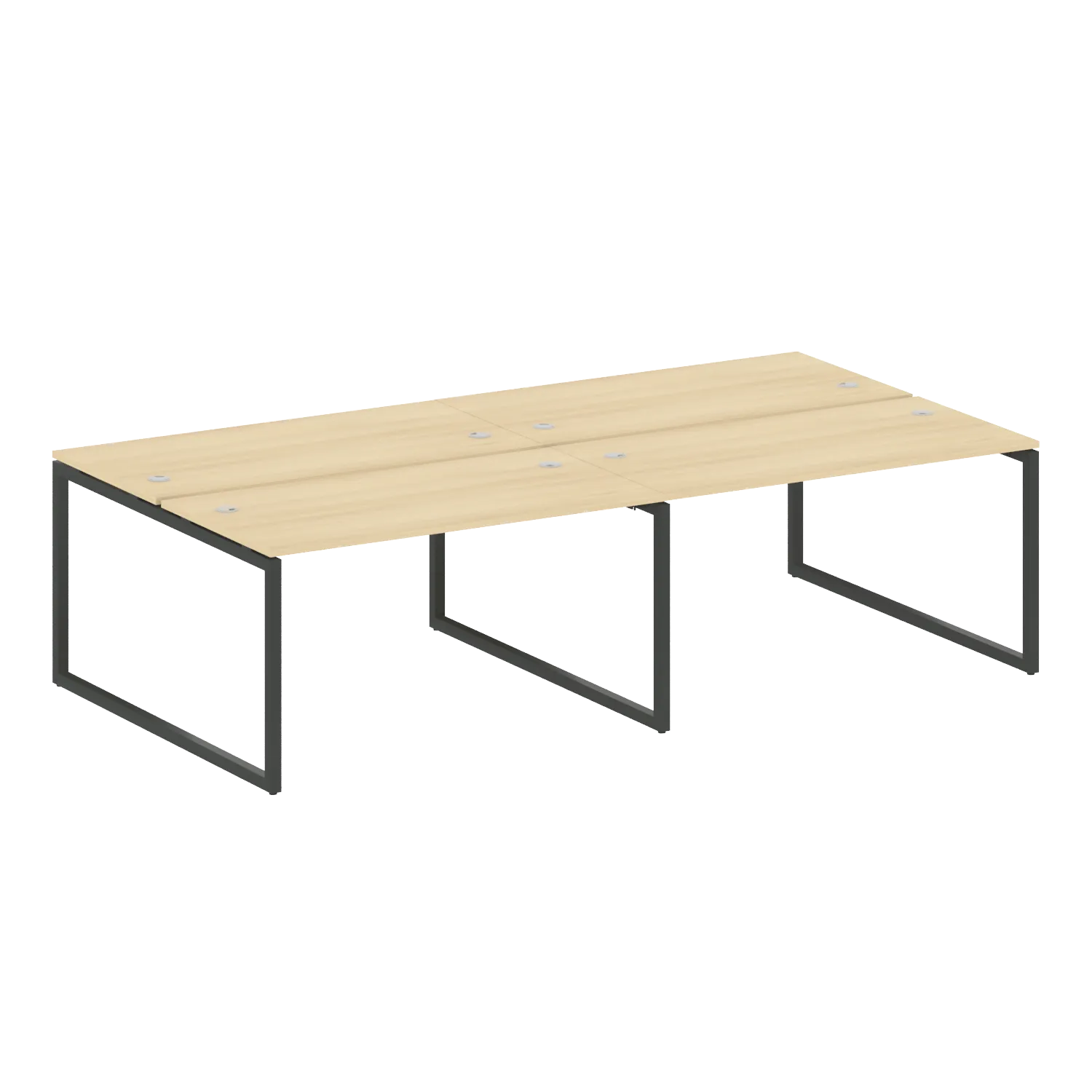 Рабочая станция на 4 раб.места на О-образном м/к 40БО.СМ-4.3 2800х1475х750