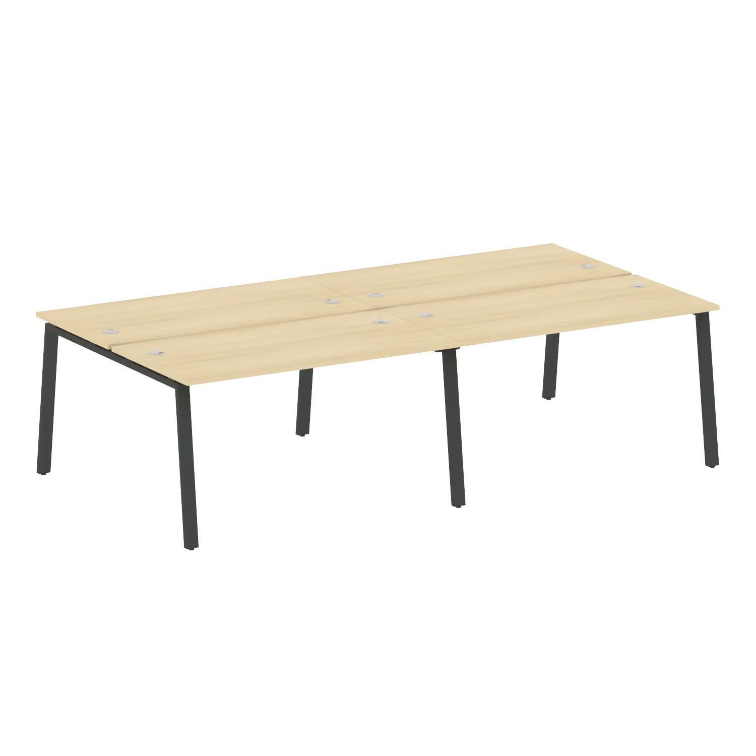 Рабочая станция на 4 раб.места на А-образном м/к Metal System StyleБА.СМ-4.3 2800х1475х750