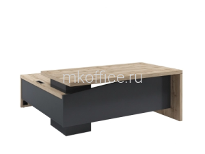 Стол руководителя, тумба с правой стороны. С блоком розеток (2x220V + 2xRJ-45) Торстон Т-18пр.1000 1800x2000x750