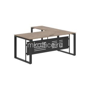 Стол с боковой приставкой с металлической фронтальной панелью ECT 1819 M 1800х1900х750