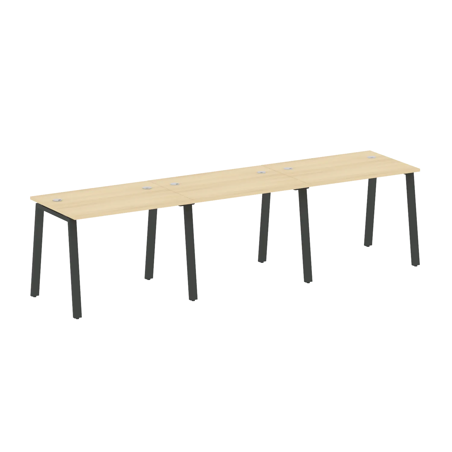 Рабочая станция на 3 раб.места на А-образном м/к Metal System Style БА.СМ-3.1 3000х720х750