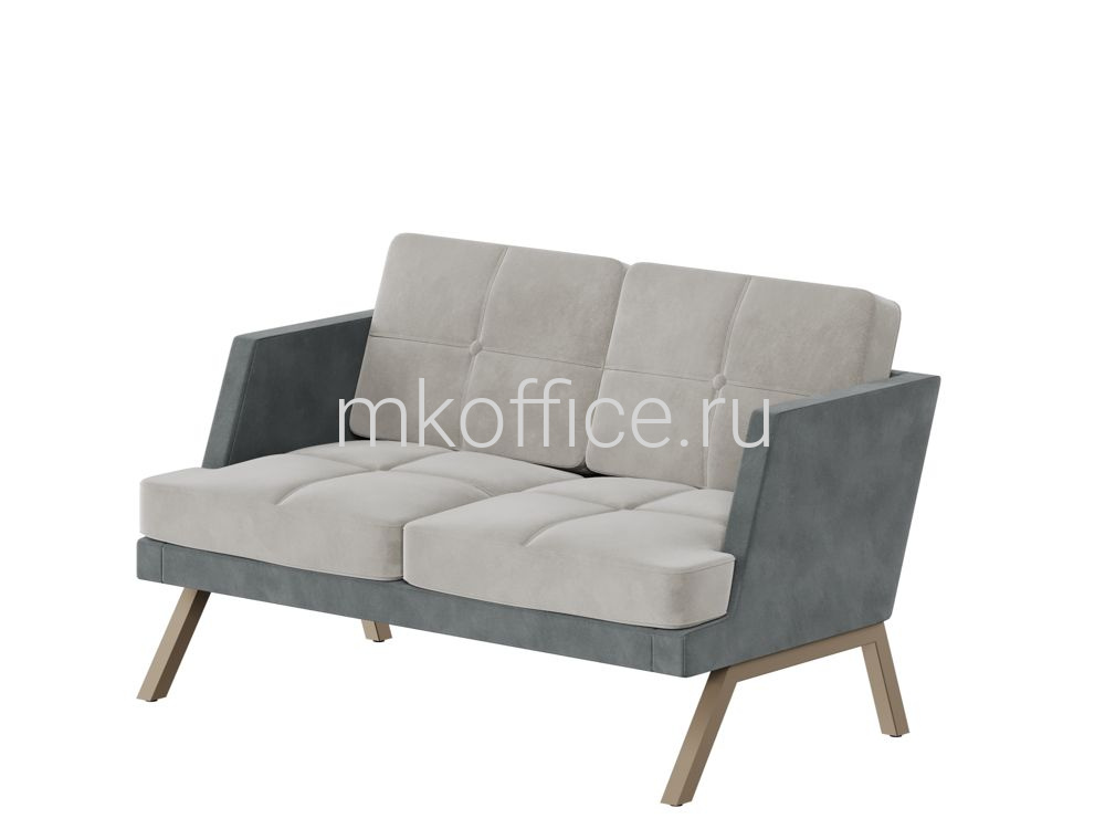 ALDO Диван двухместный с декором из пуговиц ALDB-02L 1430х875х890. Ассортимент МК Офис