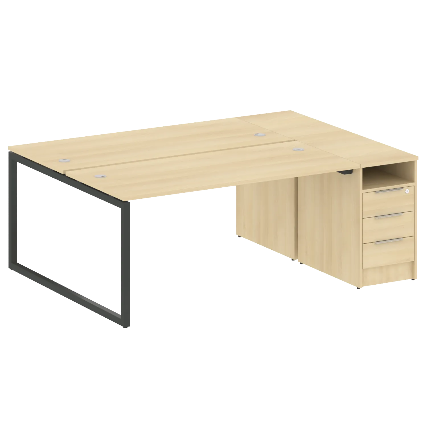 Рабочая станция на О-обр м/к с опорной тумбой 40БО.РС-СТП-2.4 2012х1475х750