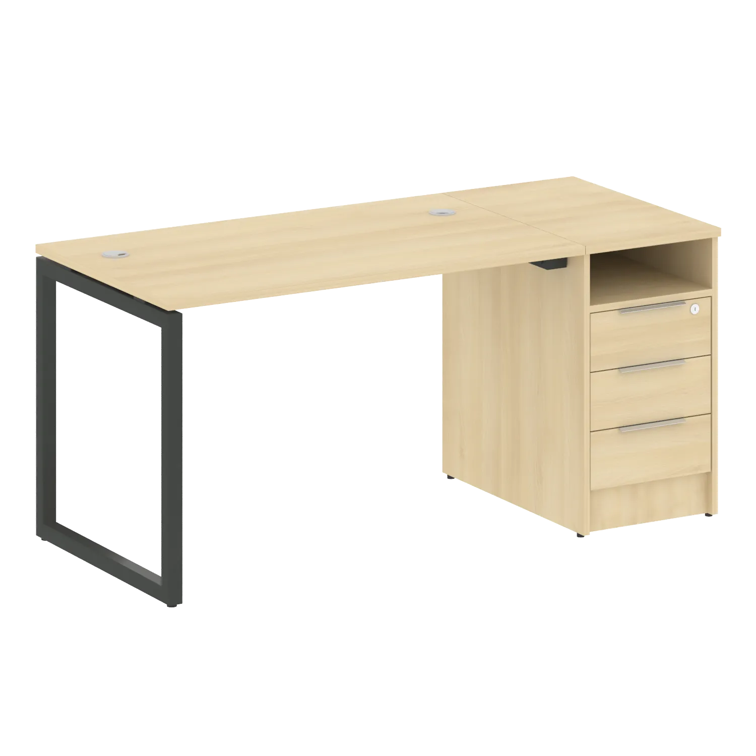 Рабочая станция на О-обр м/к с опорной тумбой 40БО.РС-СТП-1.2 1612х720х750