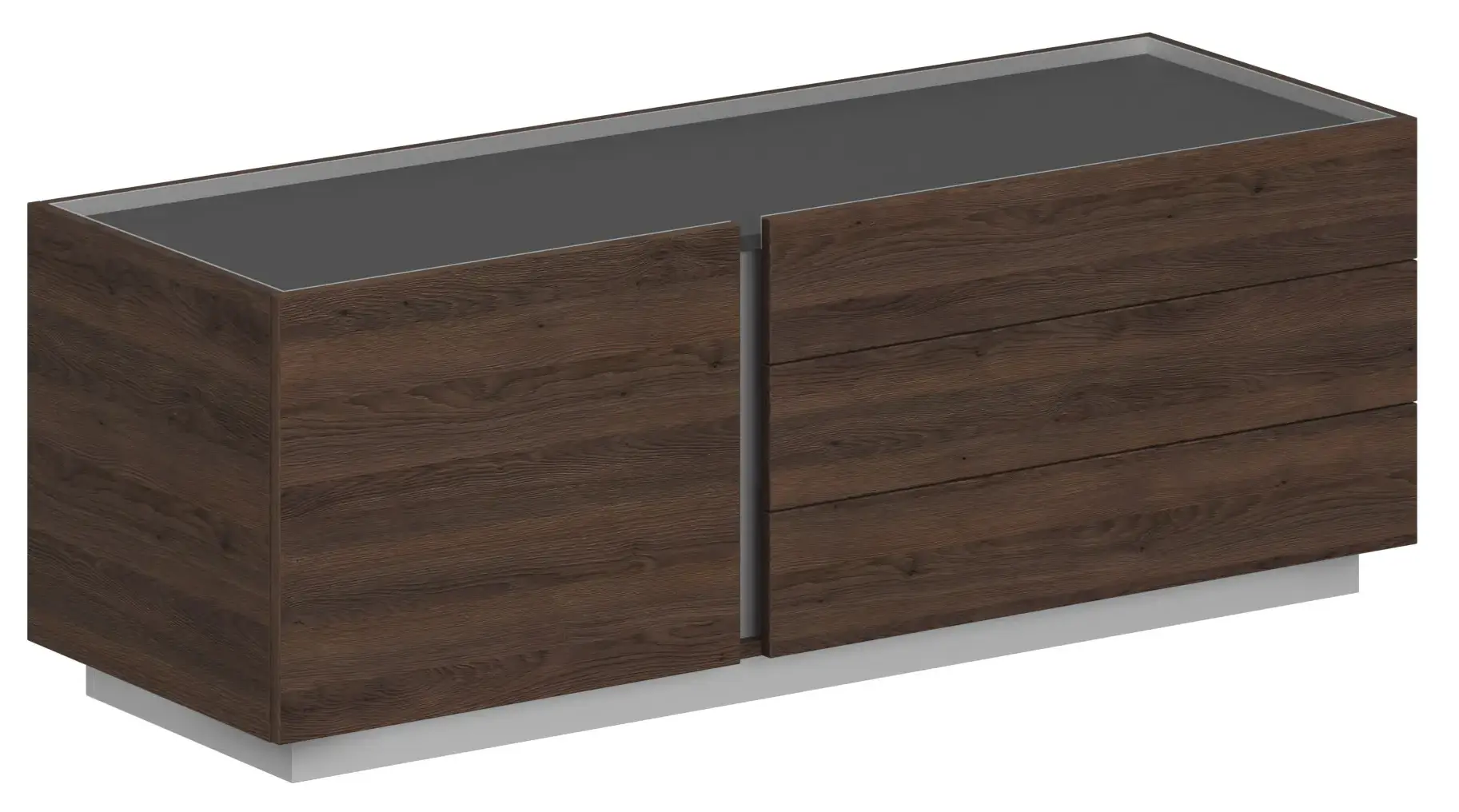  Тумба опорная приставная OL-20-12.DT.DT.DT. Л/П  1600x550x569