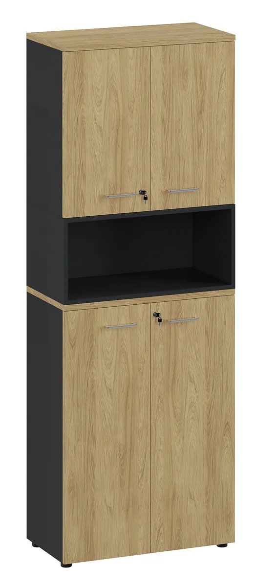 Шкаф высокий составной FLEX 221 hinged/open 800x420x2210 Шкаф высокий составной FLEX 221 hinged/open 800x420x2210