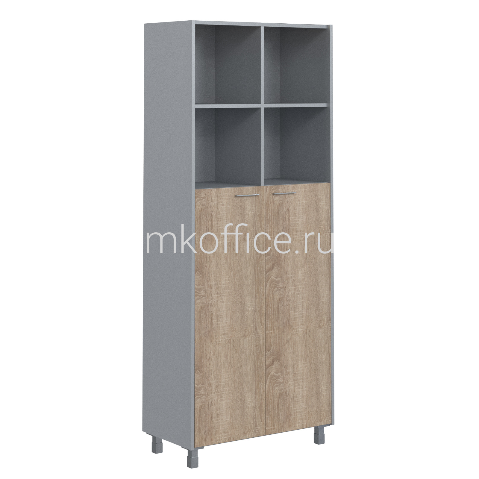 Шкаф с 2-мя к-тами глухих малых дверей Offix OHC 87.6 874х450х2147