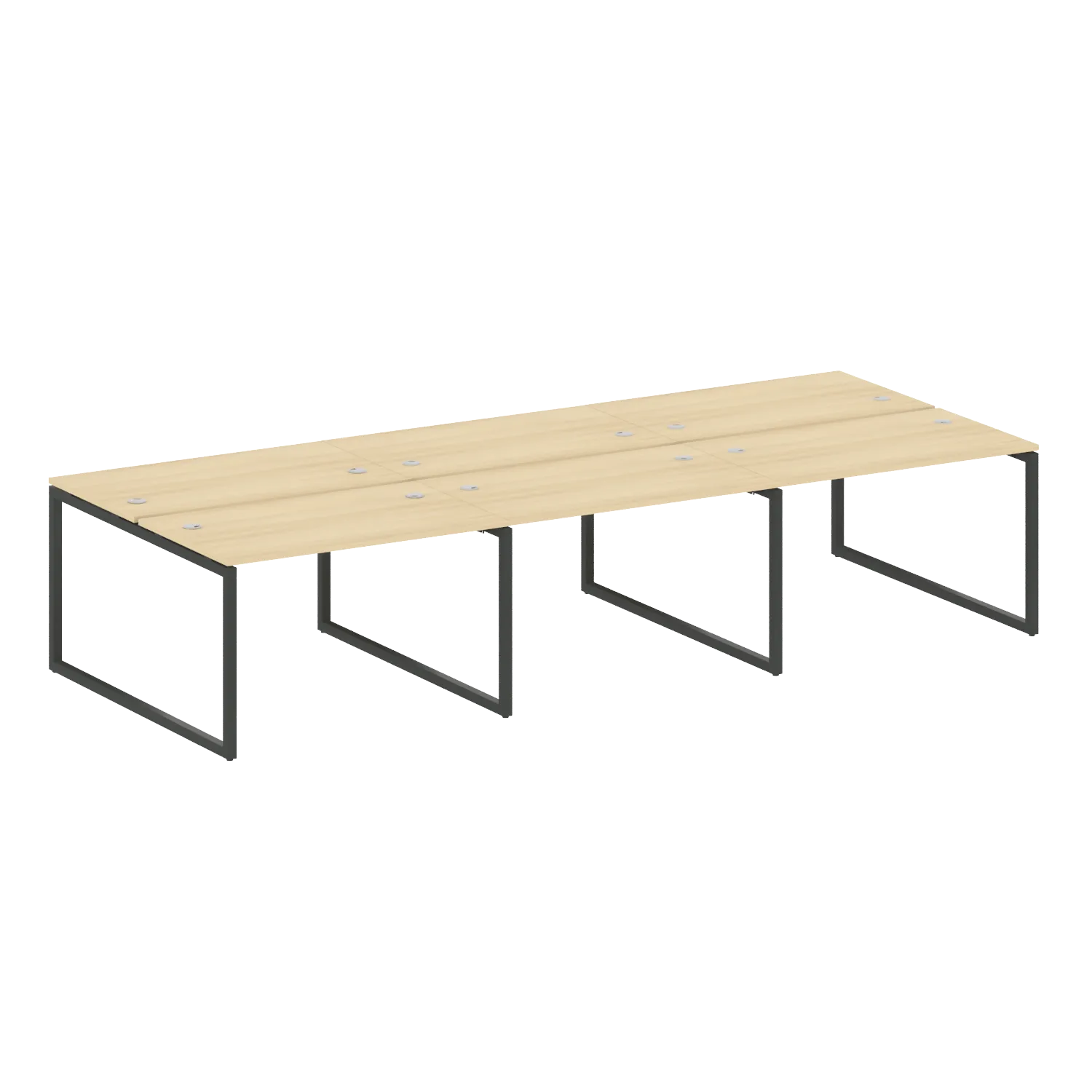 Рабочая станция на 6 раб.мест на О-образном м/к 40БО.СМ-6.2 3600х1475х750