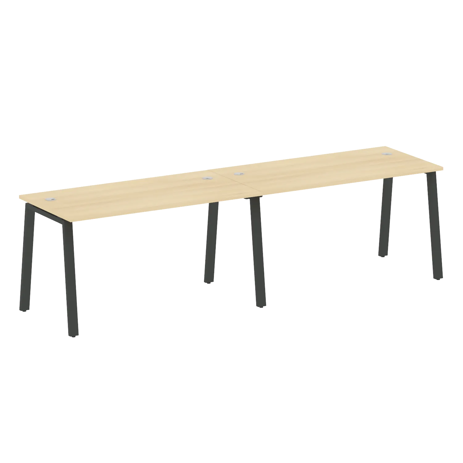 Рабочая станция на 2 раб.места на А-образном м/к Metal System Style БА.СМ-2.3 2800х720х750