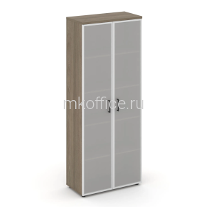 Шкаф высокий широкий (2 высоких фасада стекло сатин в раме) Style Project SN.STS.E-109 796х400х1982 Шкаф высокий широкий (2 высоких фасада стекло сатин в раме) Style Project SN.STS.E-109 796х400х1982