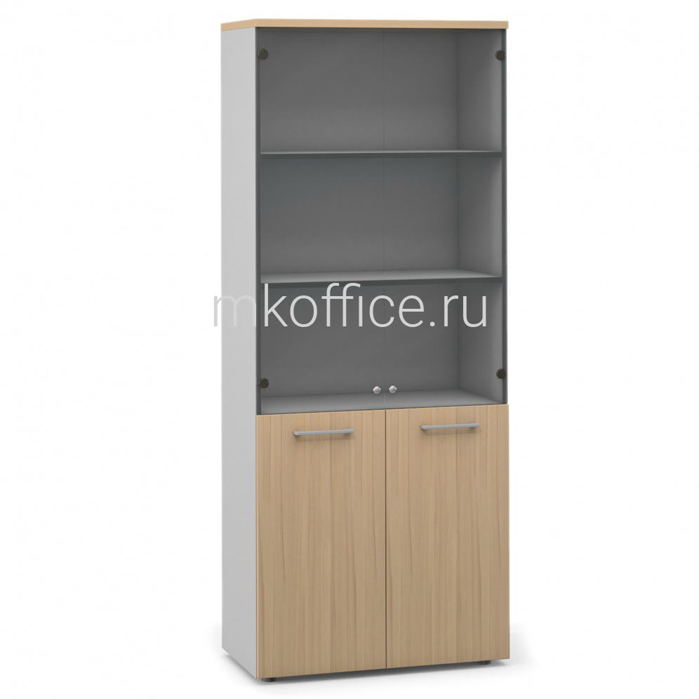 Шкаф 2дв., 2дв.щит., 2дв.стекл., высокий F7A-01.K3Л 800х400х1975