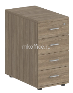 Тумба приставная с 4 ящ., метабокс, с замком SG.523.M 400х800х725
