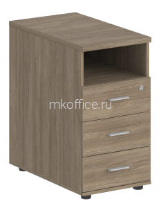 Тумба приставная с 3 ящ., с нишей, с замком SG.513 400х800х725