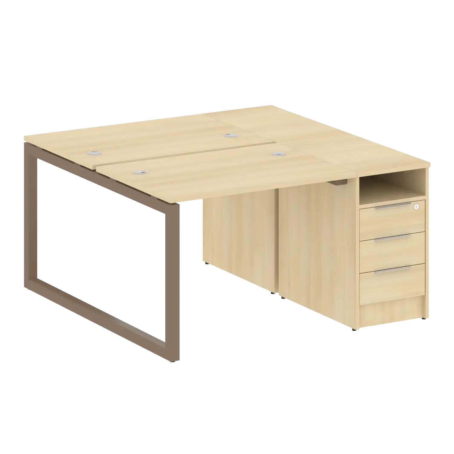 Рабочая станция на О-обр м/к с опорной тумбой 50БО.РС-СТП-2.1 1412х1475х750