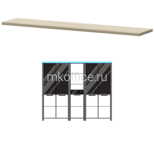 Топ декоративный Акцент КТ-75.38 2180Х441Х38