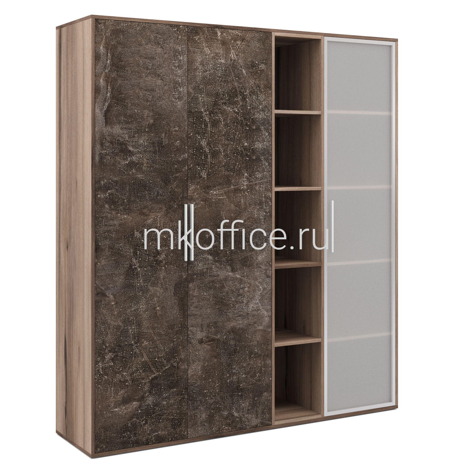Шкаф высокий 3 створки, с нишей BTN361525