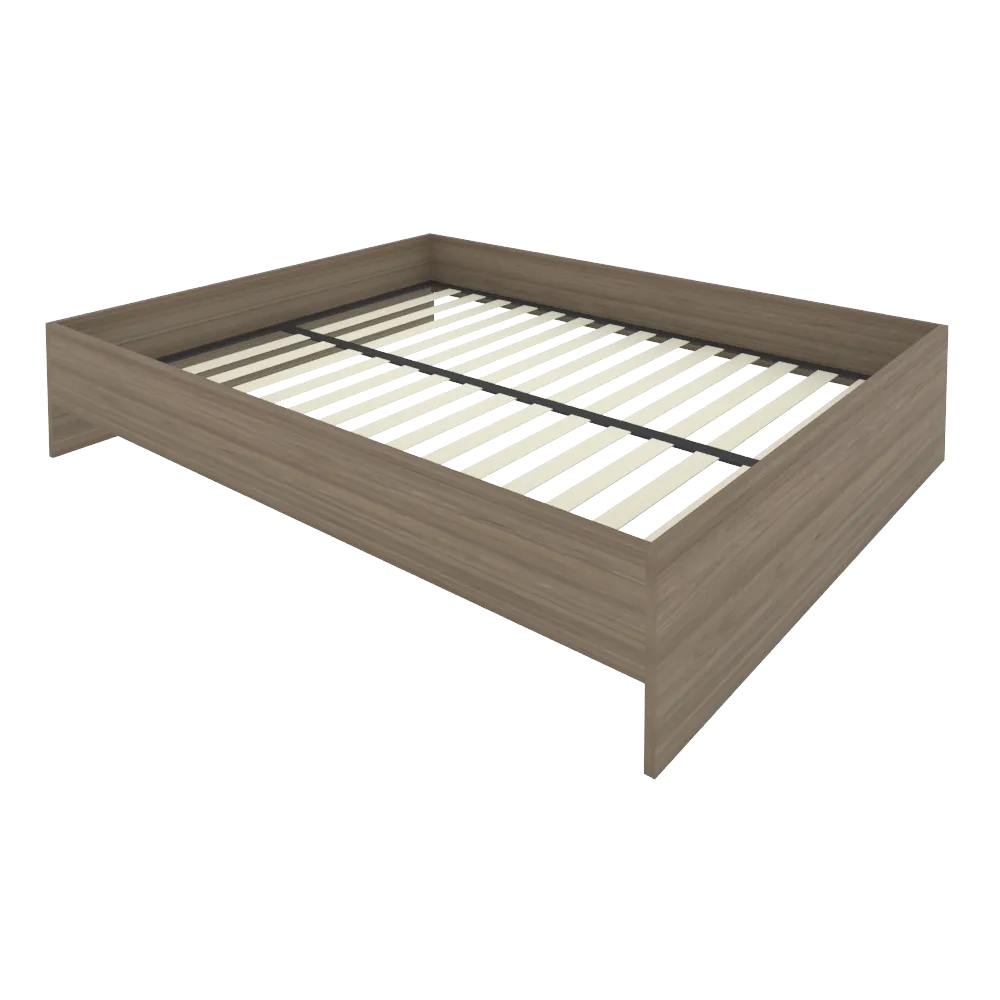 Односпальная кровать для гостиницы с ортопедическим основанием без изголовья С-К-160 1650x2050x400