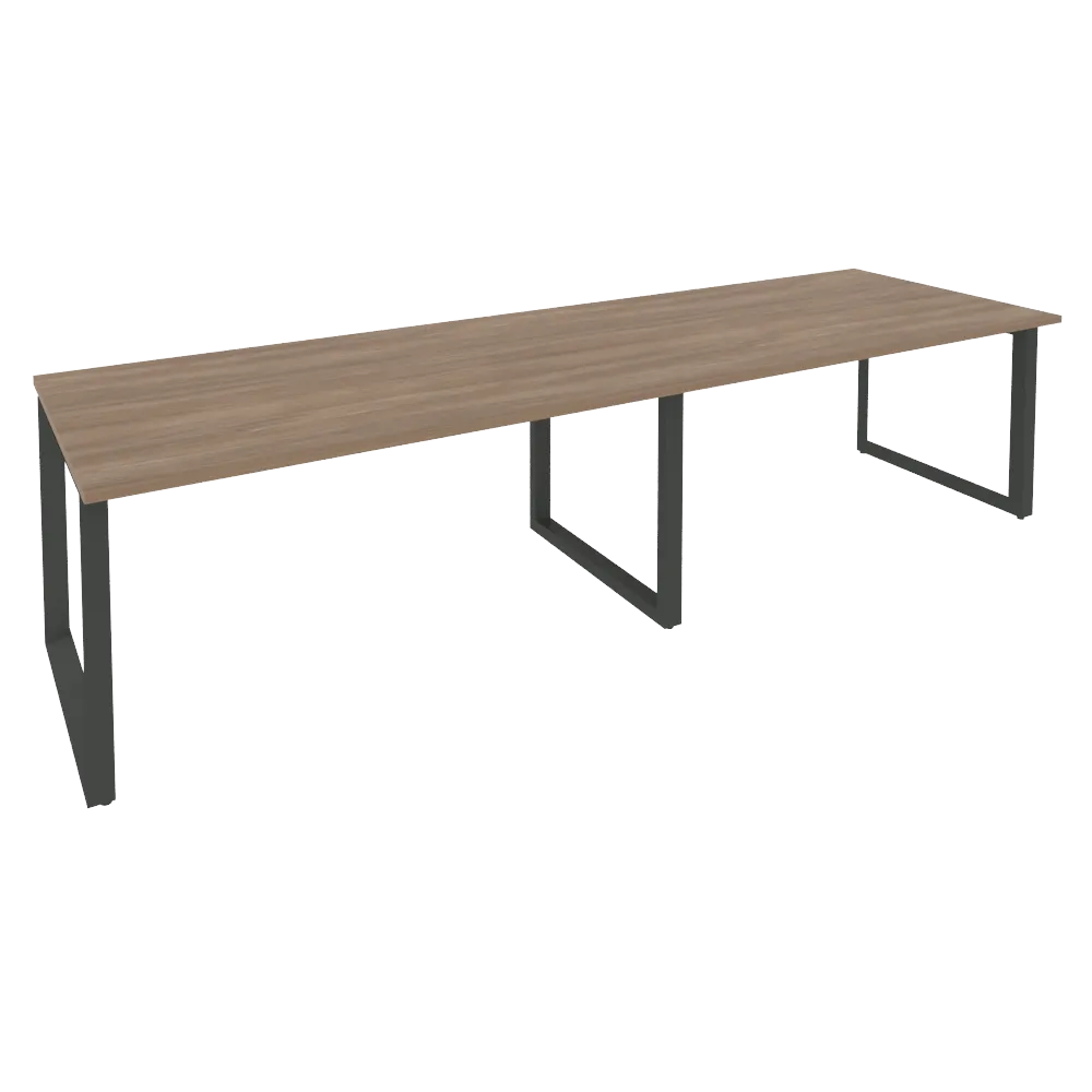 Стол переговорный (2 столешницы) на О-образном м/к O.MO-PRG-2.4 3160x980x750