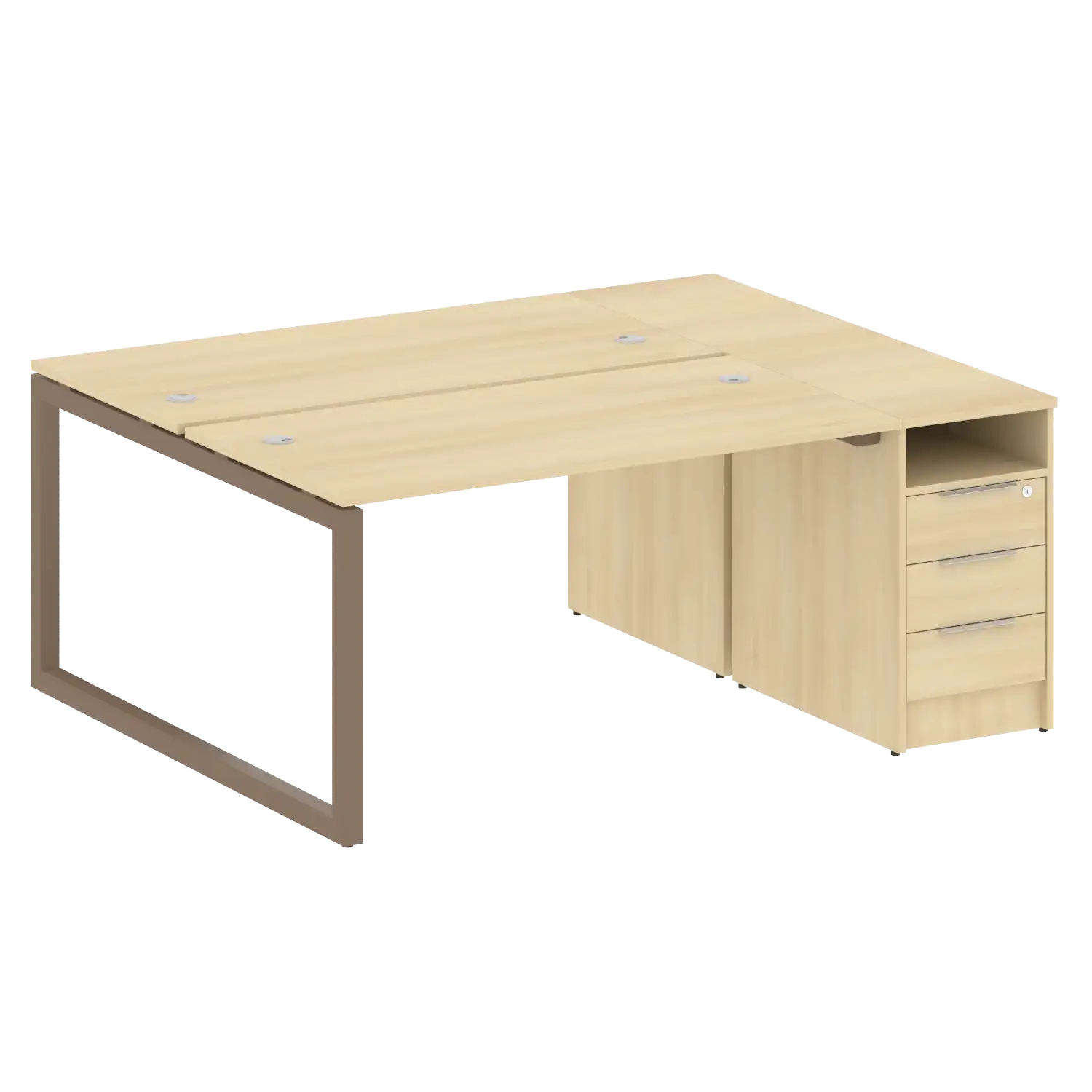 Рабочая станция на О-обр м/к с опорной тумбой 50БО.РС-СТП-2.3 1812х1475х750