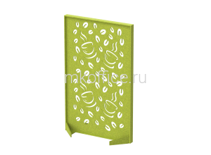 Перегородка прямоугольная с декором  "Кофе" C207.1216.R.XX 120 х 40 х 160