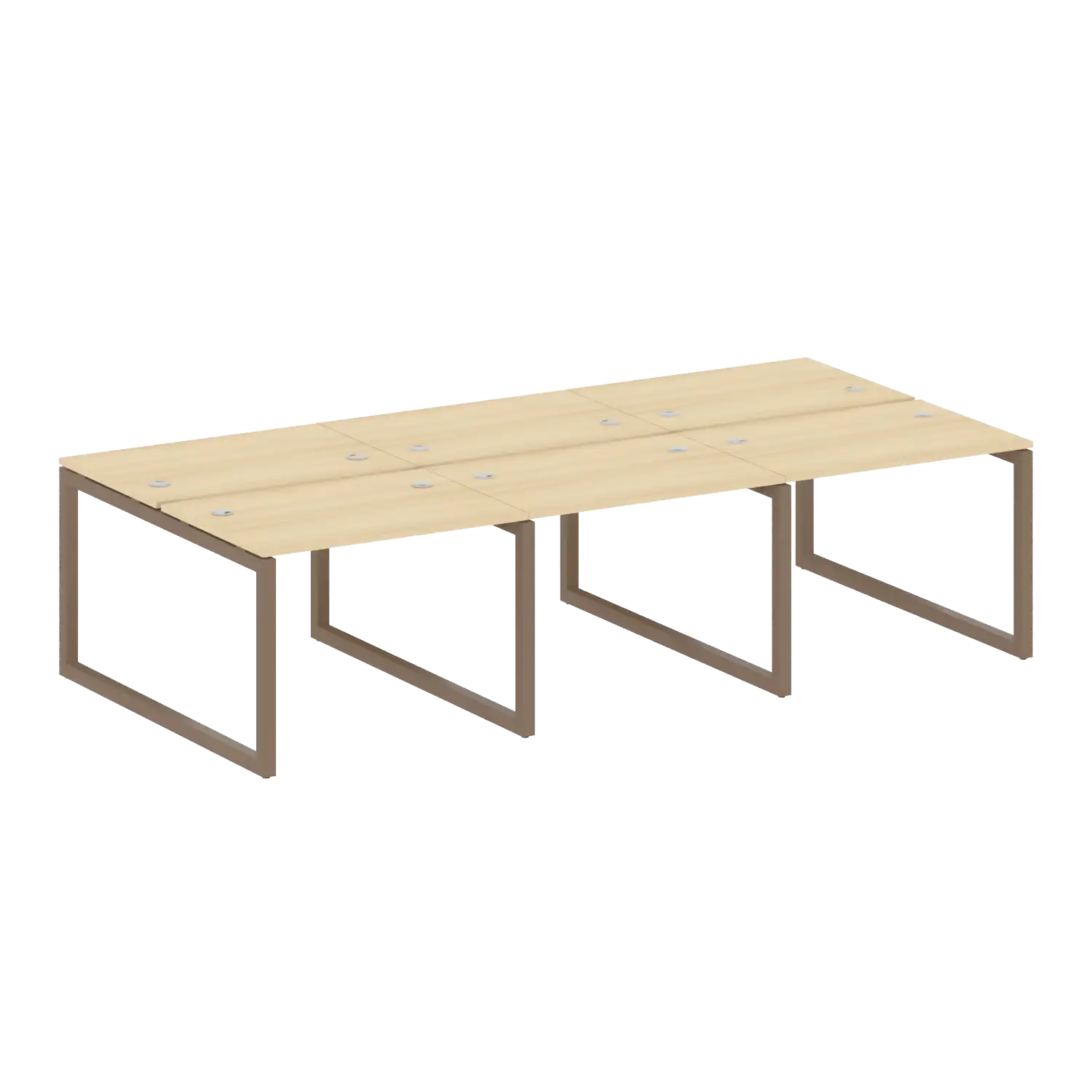 Рабочая станция на 6 рабочих мест на О-обр м/к 50БО.СМ-6.1 3000х1475х750