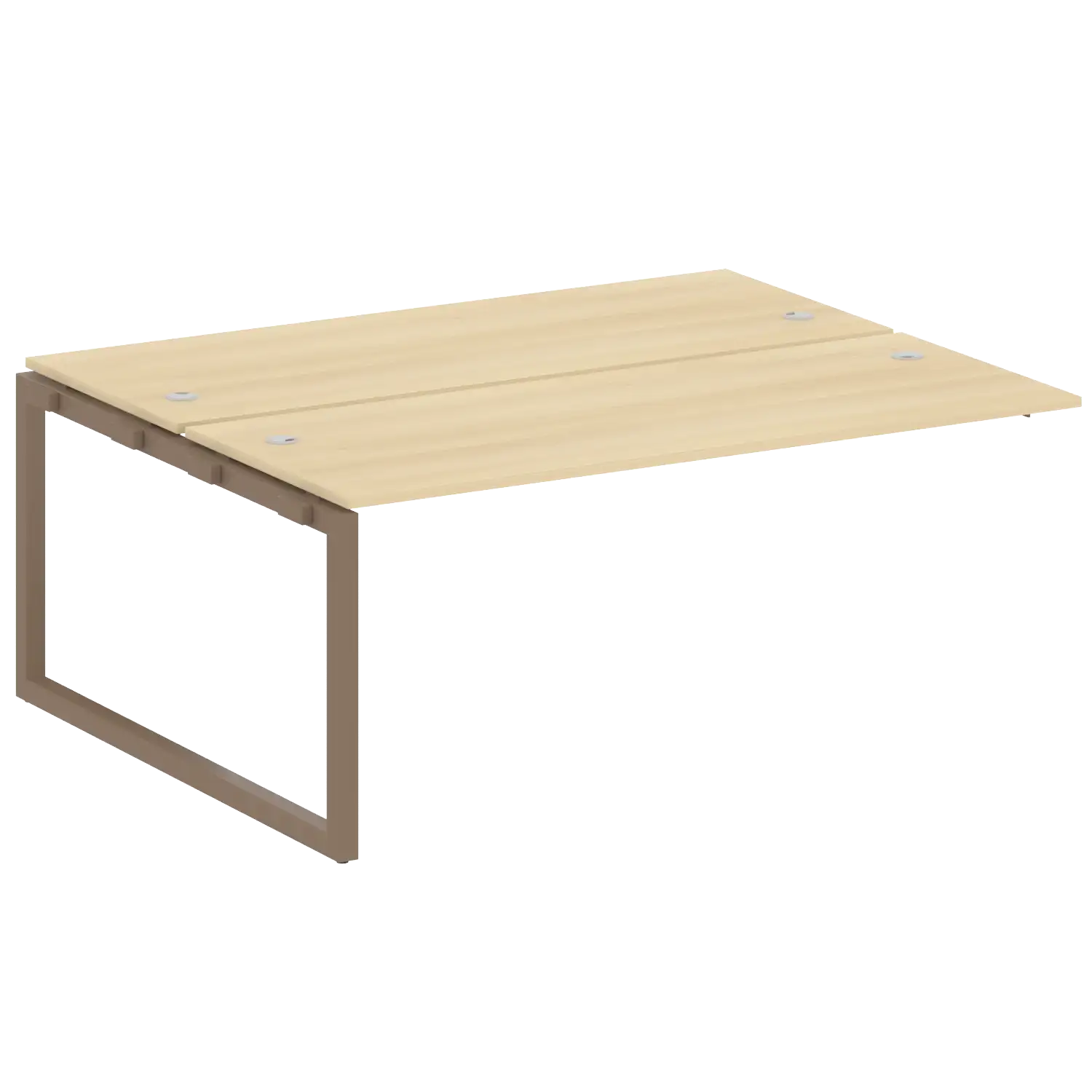 Проходной наборный элемент рабочей станции на О-обр м/к (2 столешницы) 50БО.ПРС-СП-2.5 1800х1475х750